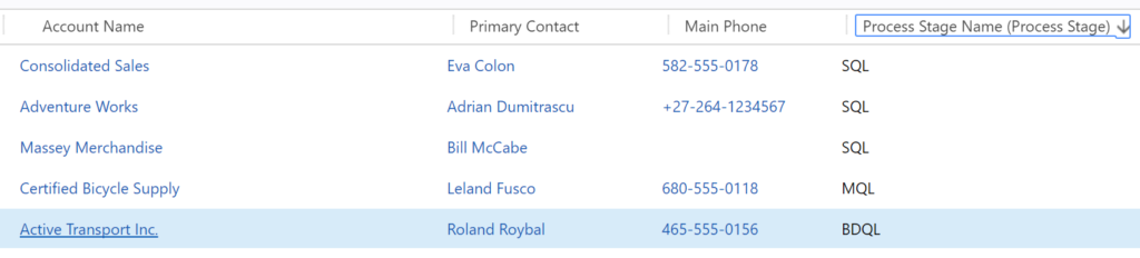 Searching for Business Process Flow Stages in Dynamics CRM