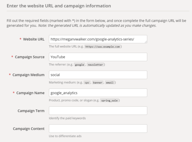 Part 19 - Using Campaign URL Builder To Track Custom Campaigns